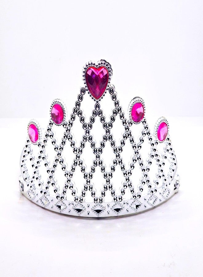 GNR Gold and Silver Birthday Girl Tiara/Crown for Happy Birthday Party Decoration - 1 Piece Each | Girl Head Band | Queen Tiara (Gold & Silver Color) - Image 2